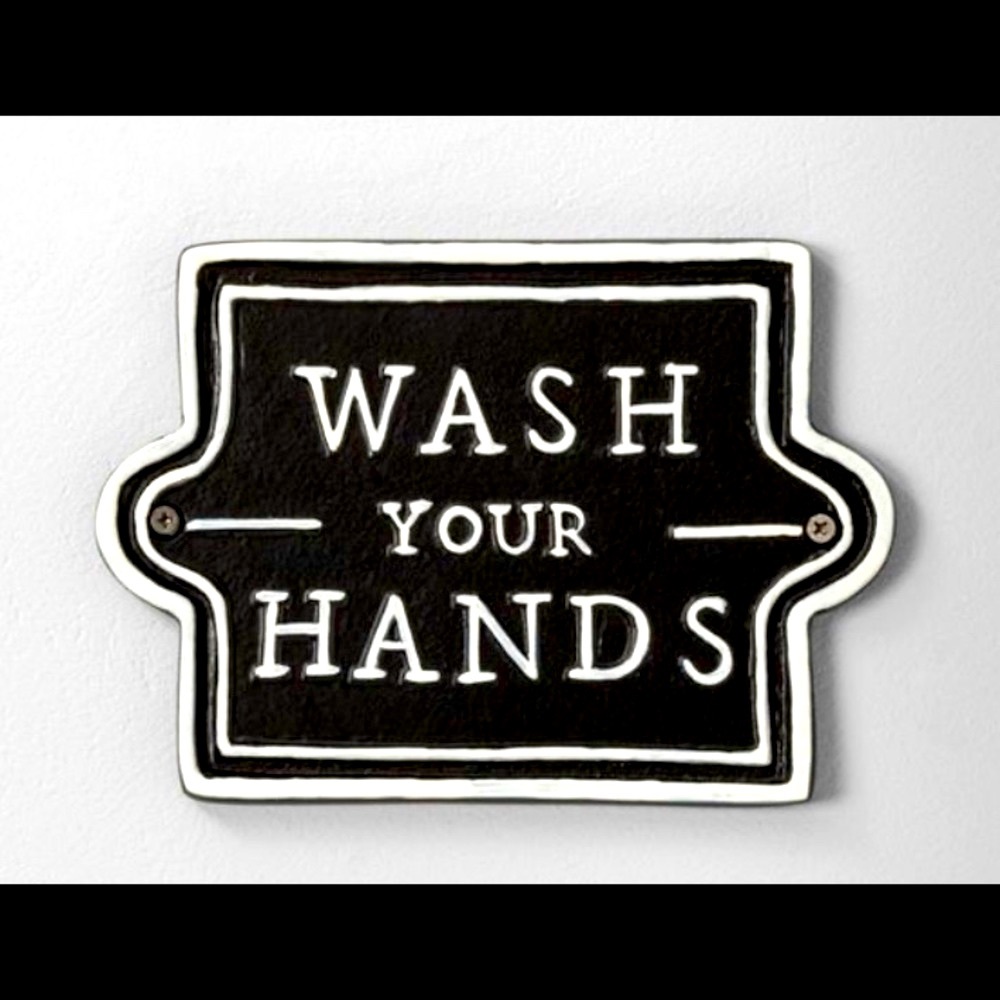 NWT Hearth & Hand (Magnolia) Wash Your Hands Wall Decor Sign